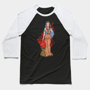 Goddess of Greek mythology - Hestia Vesta Baseball T-Shirt